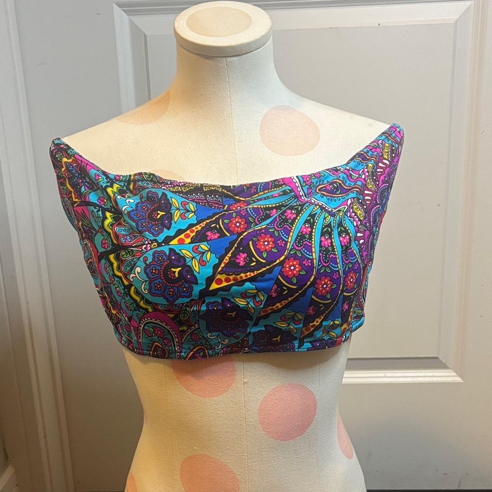 Colorful Paisley Crop Top